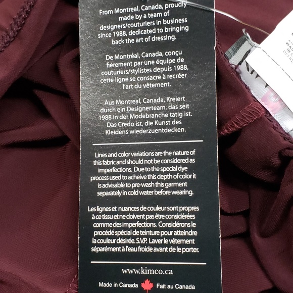 Kim & Co. Burgundy Casual Dress Pants - Picture 5 of 6